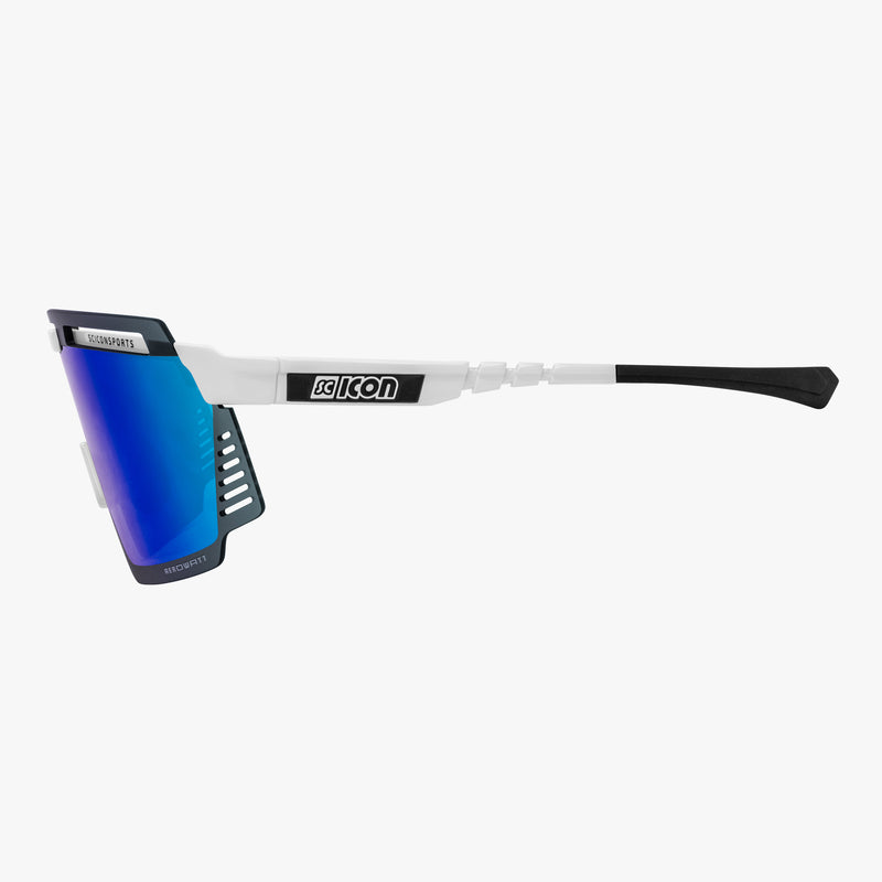 Scicon Aerowatt Occhiali Sportivi Bianco/Blu Italia