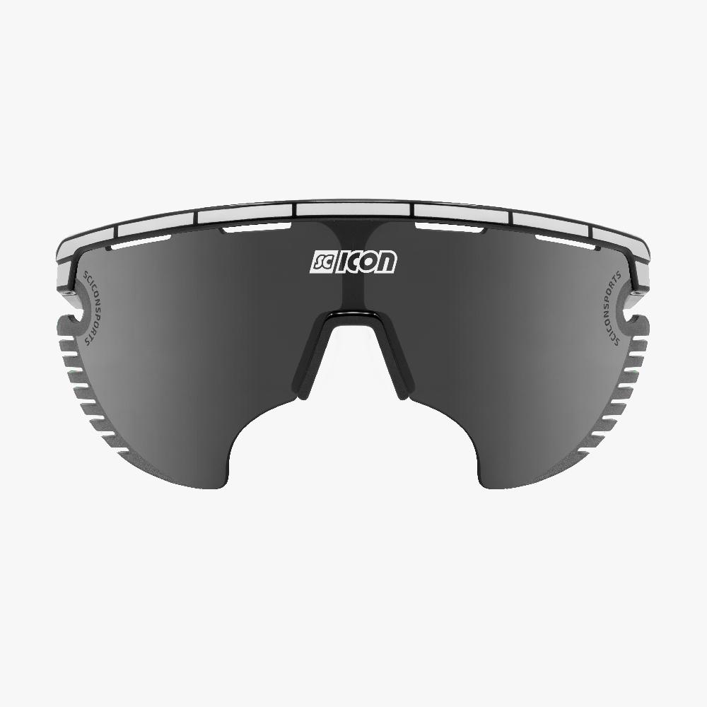 Scicon Occhiali Sportivi Aerowing Lamon Neri/Lente Argento Specchiata Promozione