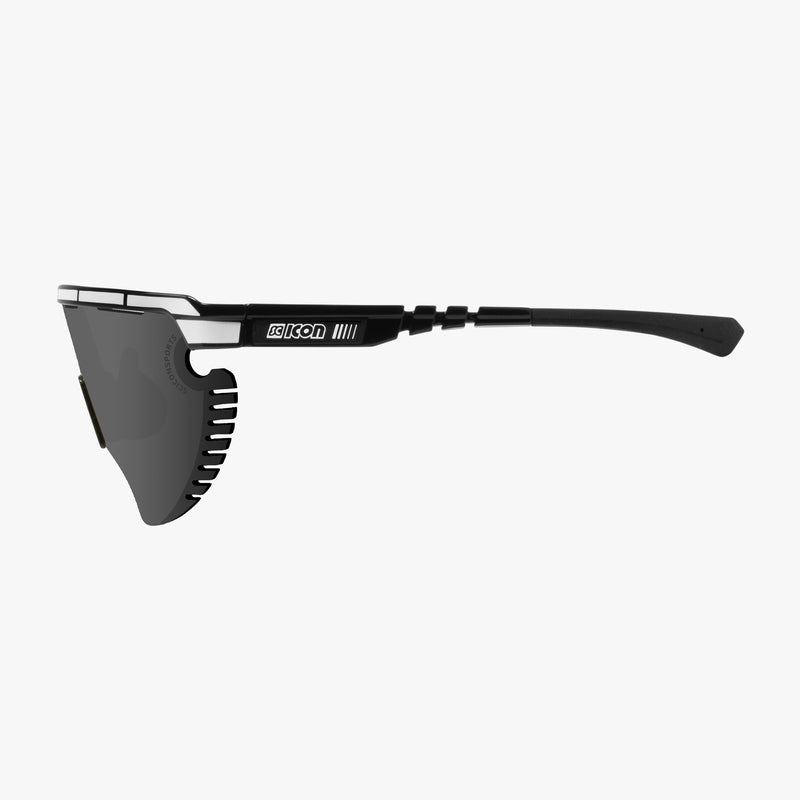 Scicon Occhiali Sportivi Aerowing Lamon Neri/Lente Argento Specchiata Promozione