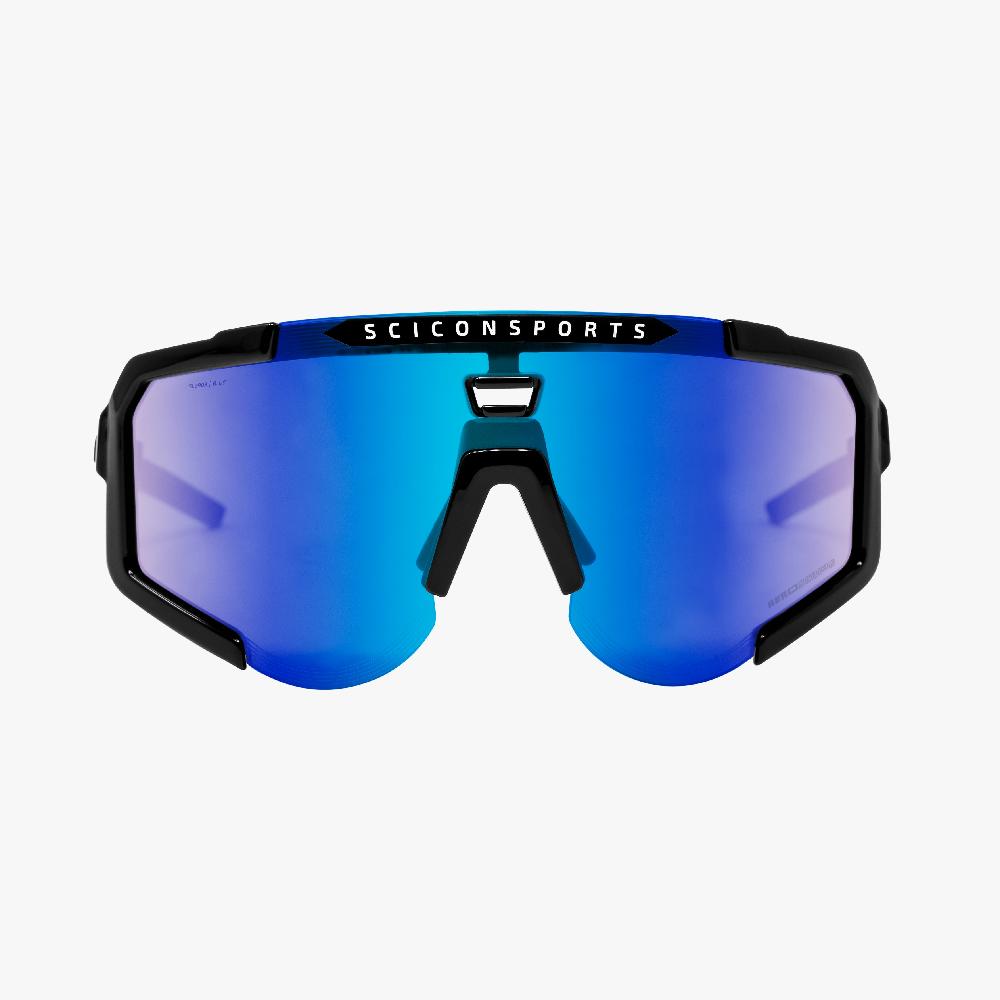 Scicon Occhiali Sportivi Aeroscope Nero/Blu Promozione Limitata