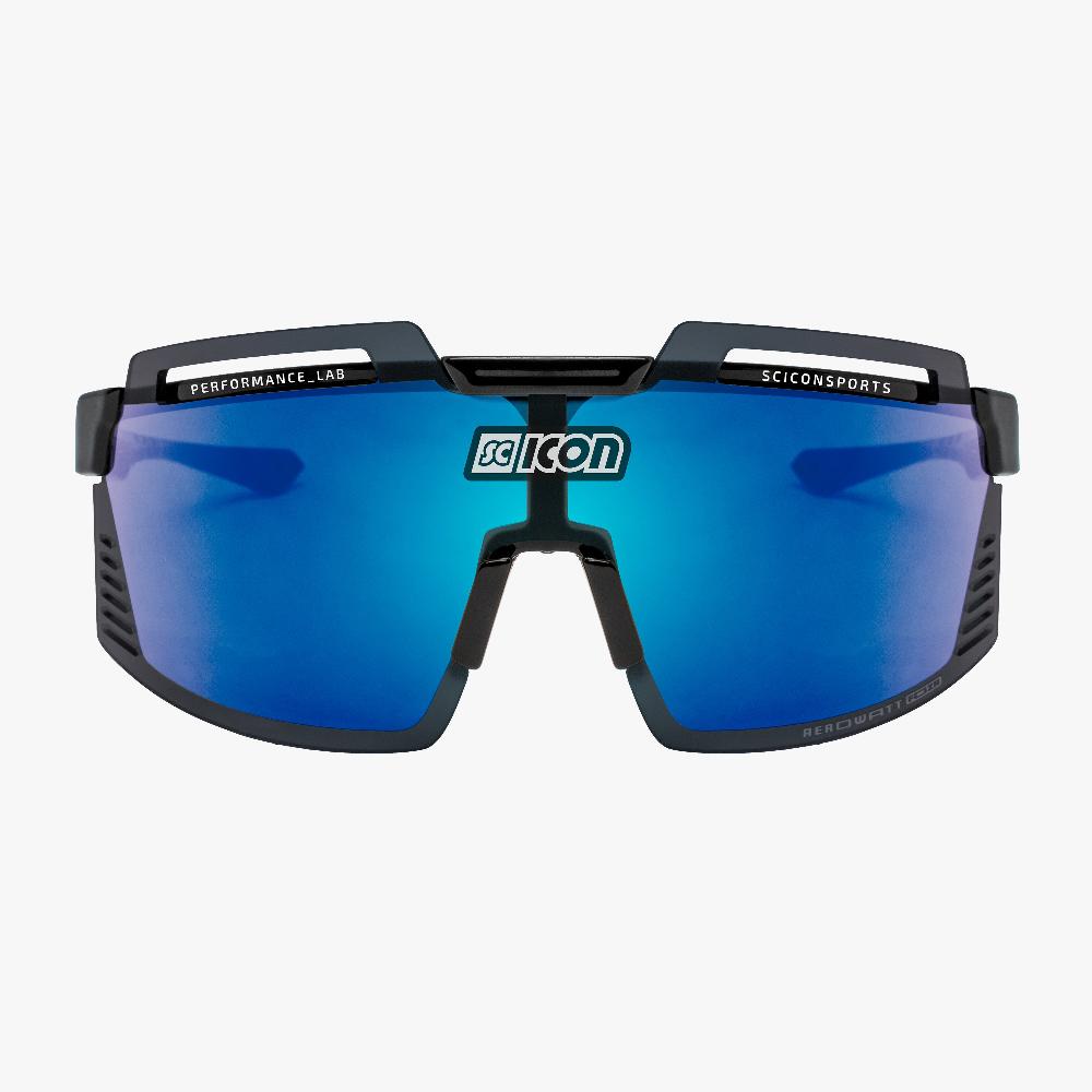 Scicon Occhiali Sportivi Aerowatt Foza Nero/Blu Vendita Calda