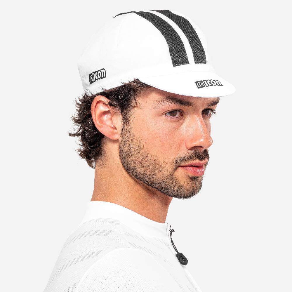 Scicon Cappellino Ciclismo Scicon Sports Bianco Vendita Economica