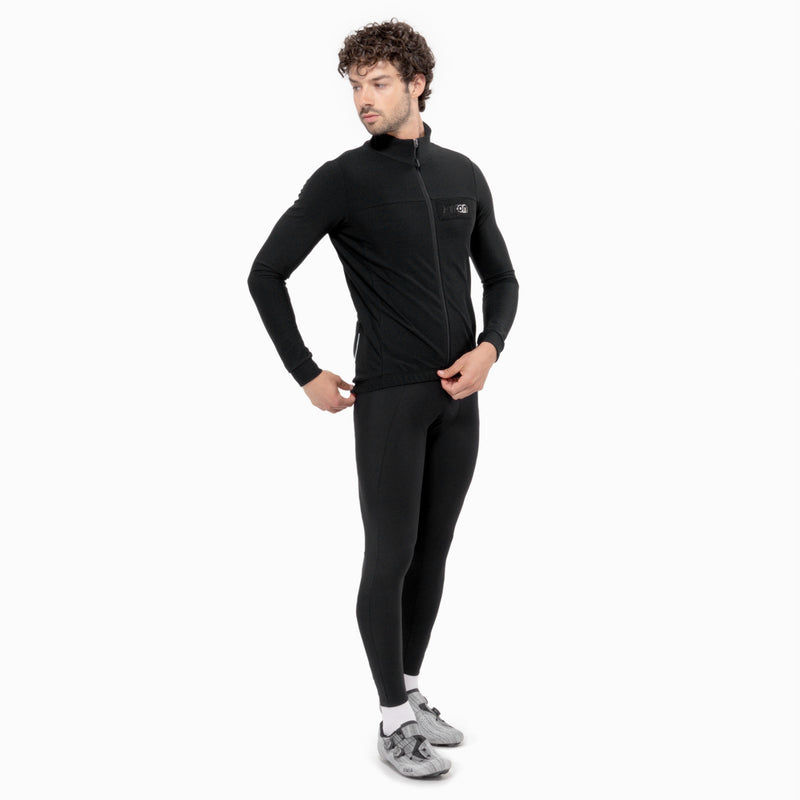 Scicon Maglia Autunnale Maniche Lunghe Nera Offerta Anniversario