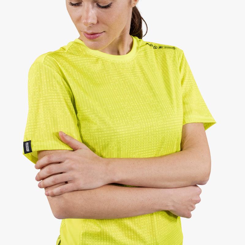 Scicon T-shirt Tecnica X-Over Gialla Fluorescente Offerte stagionali