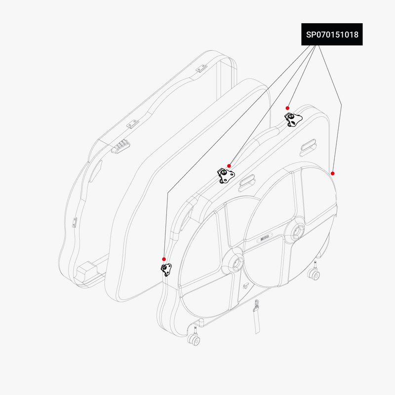 Scicon Chiusura a farfalla per valigia porta bici Duty-free