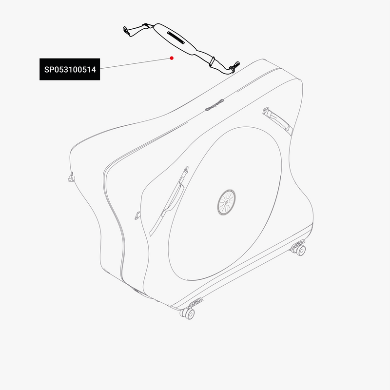 Scicon Cinghia a tracolla per borsa porta bici Nera Soddisfazione Garantita