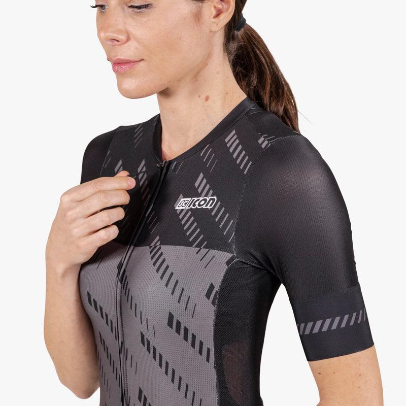 Scicon Maglia Ciclismo Donna X-Over Reflex Nera Offerte