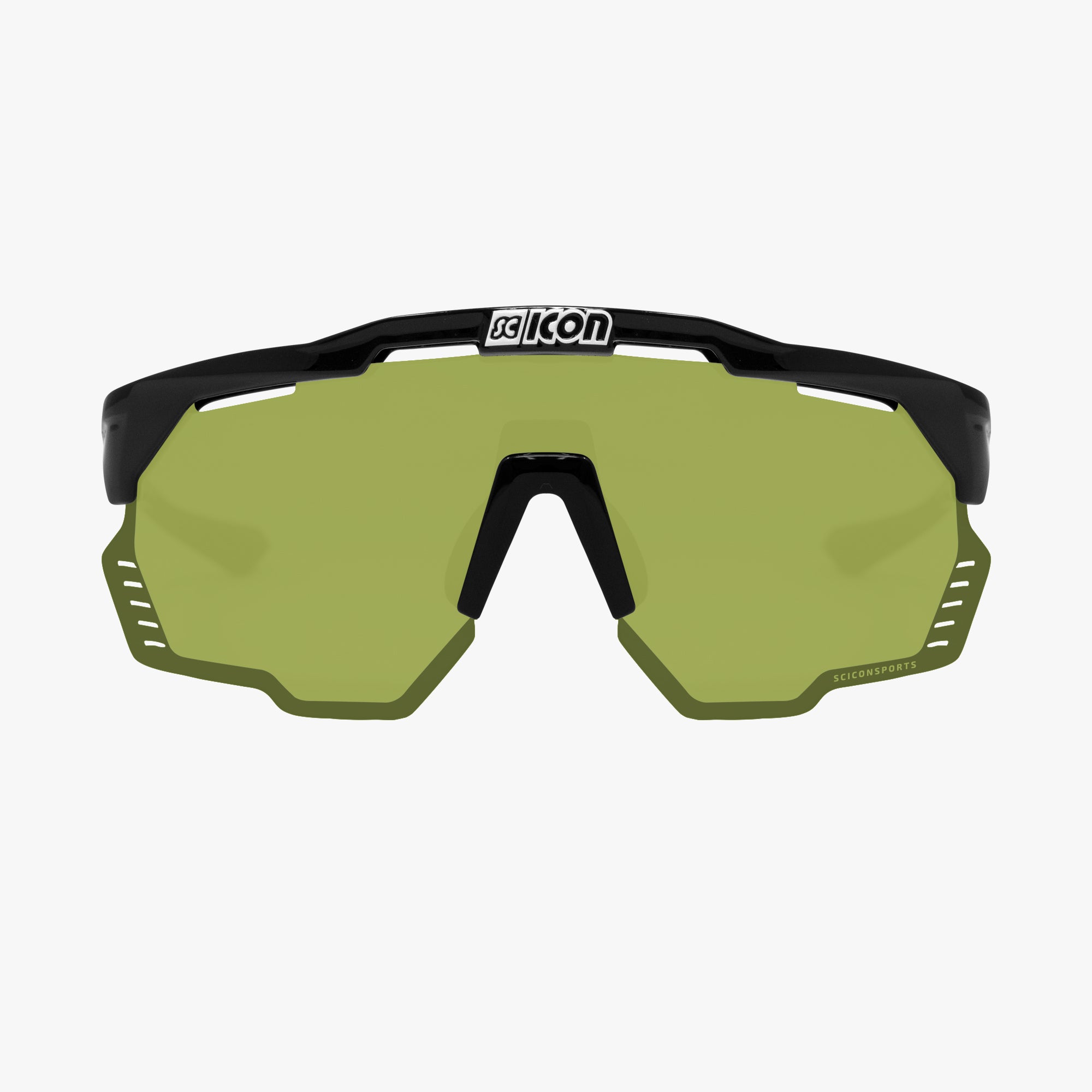 Scicon Occhiali Sportivi Aeroshade Kunken Nero/Verde Vendita Calda