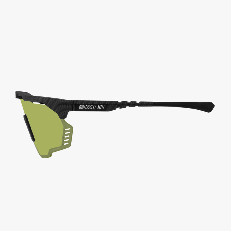 Scicon Occhiali Sportivi Aeroshade Kunken Carbon Opaco/Verde Vendita Economica