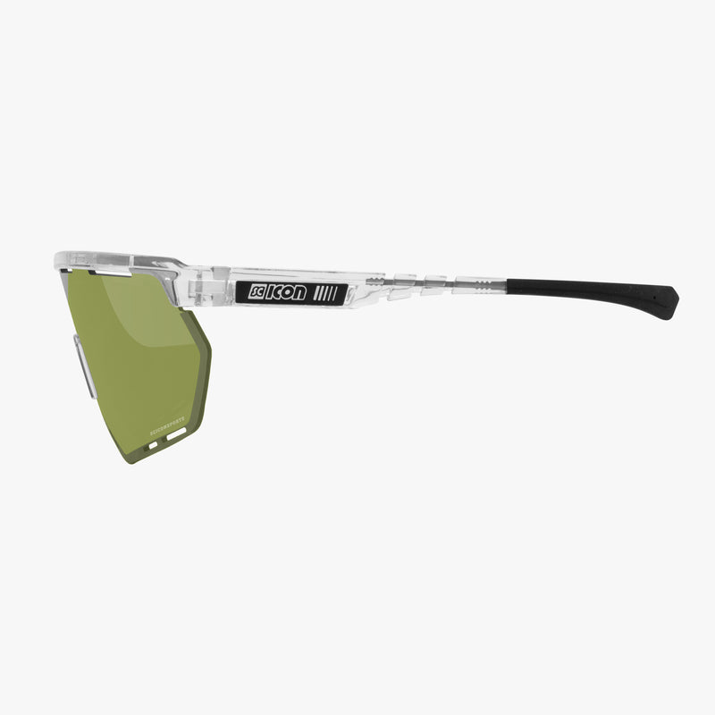 Scicon Occhiali Sportivi Aerowing Cristallo/Verde Vendite Flash