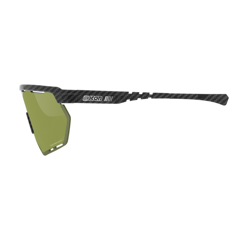 Scicon Occhiali Sportivi Aerowing Carbon Opaco/Verde Nuova