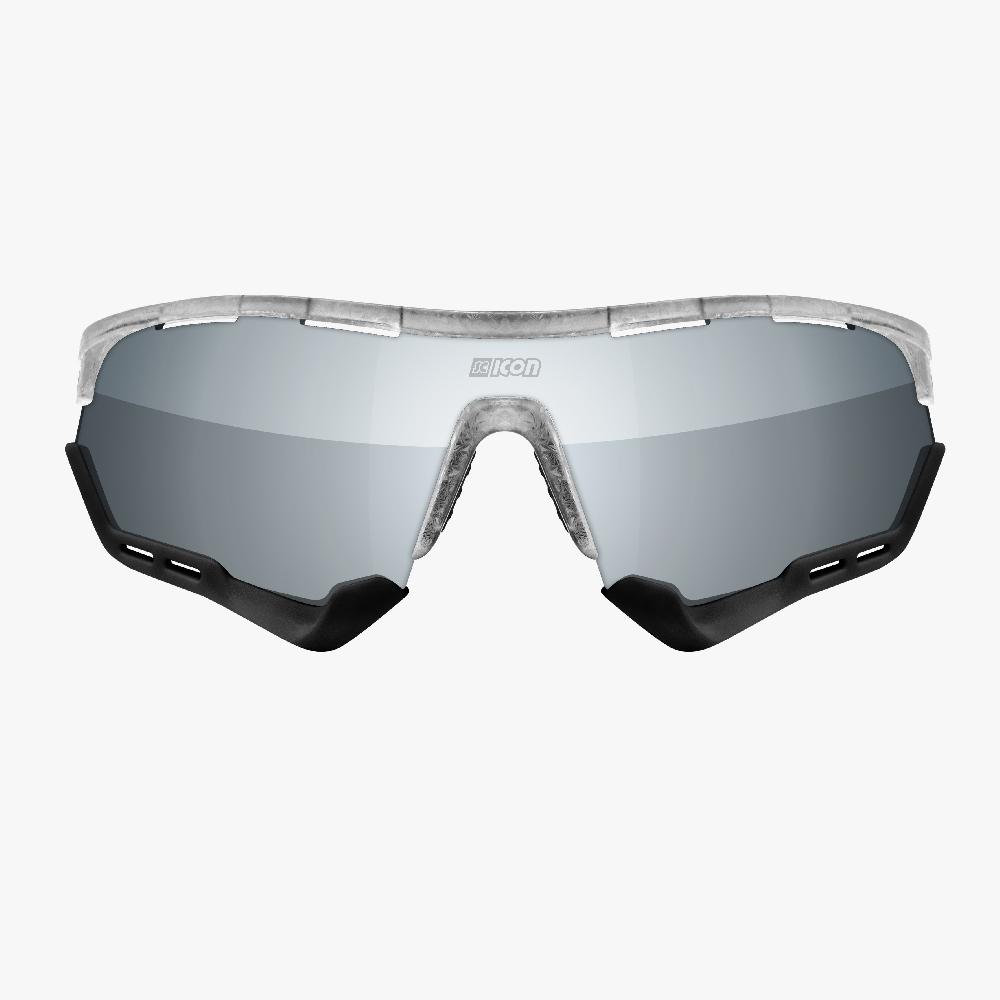 Scicon Aerotech XL Occhiali Sportivi Bianco/Argento Offerta per la Festa della Mamma