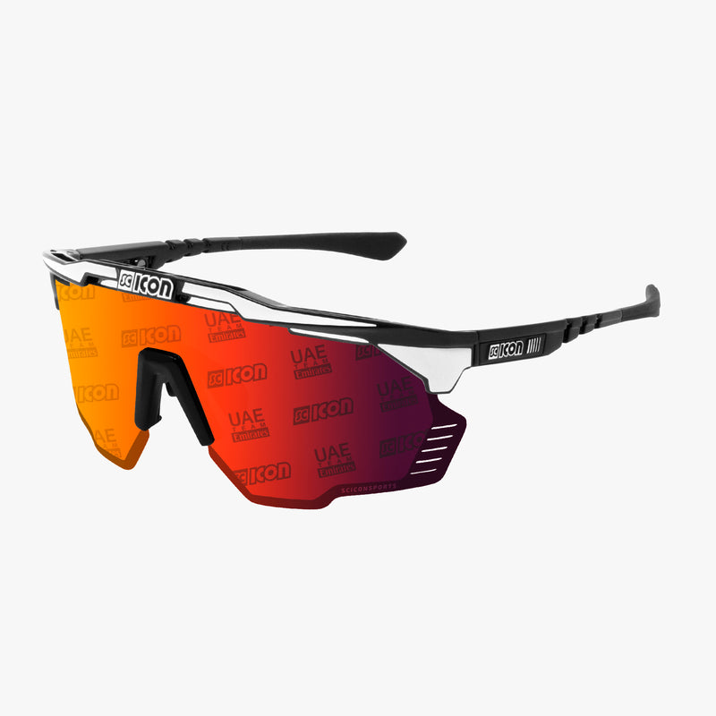 Scicon Occhiali Sportivi Aeroshade Kunken Nero Bianco/Lenti Rosse Comprare a buon mercato