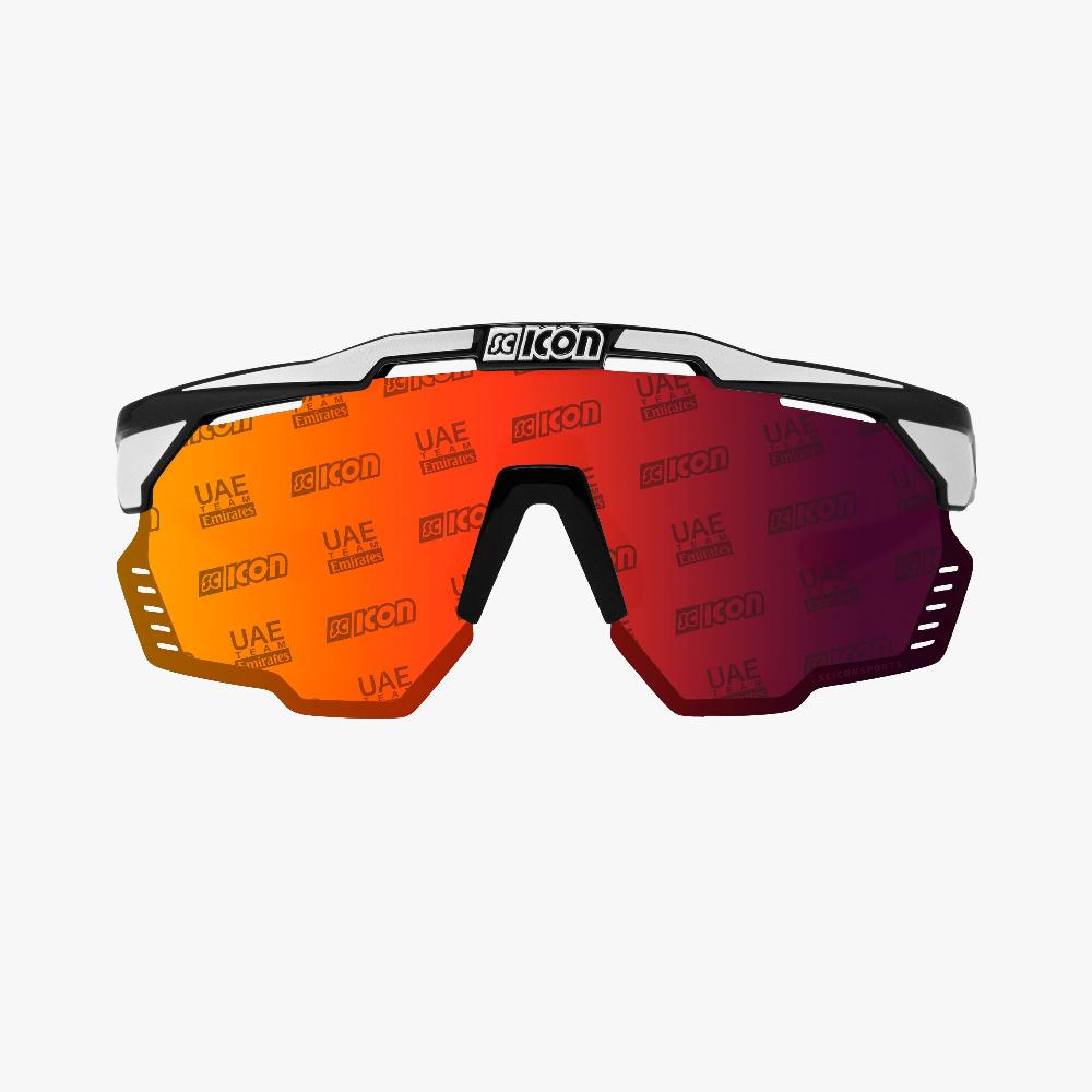 Scicon Occhiali Sportivi Aeroshade Kunken Nero Bianco/Lenti Rosse Comprare a buon mercato