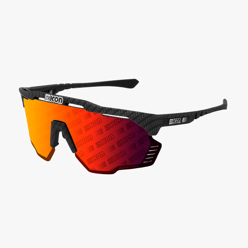 Scicon Occhiali Sportivi Aeroshade Kunken Carbon Opaco/Lenti Rosse Grande vendita