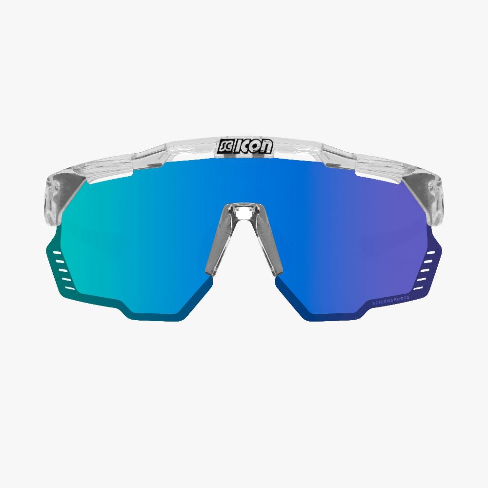 Scicon Aeroshade Kunken Occhiali Ciclismo Cristallo/Blu Offerte giornaliere
