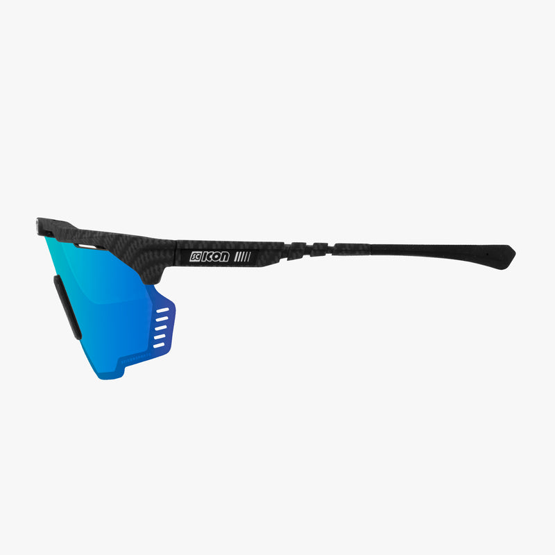 Scicon Aeroshade Kunken Occhiali Ciclismo Carbon Opaco/Blu Offerte speciali