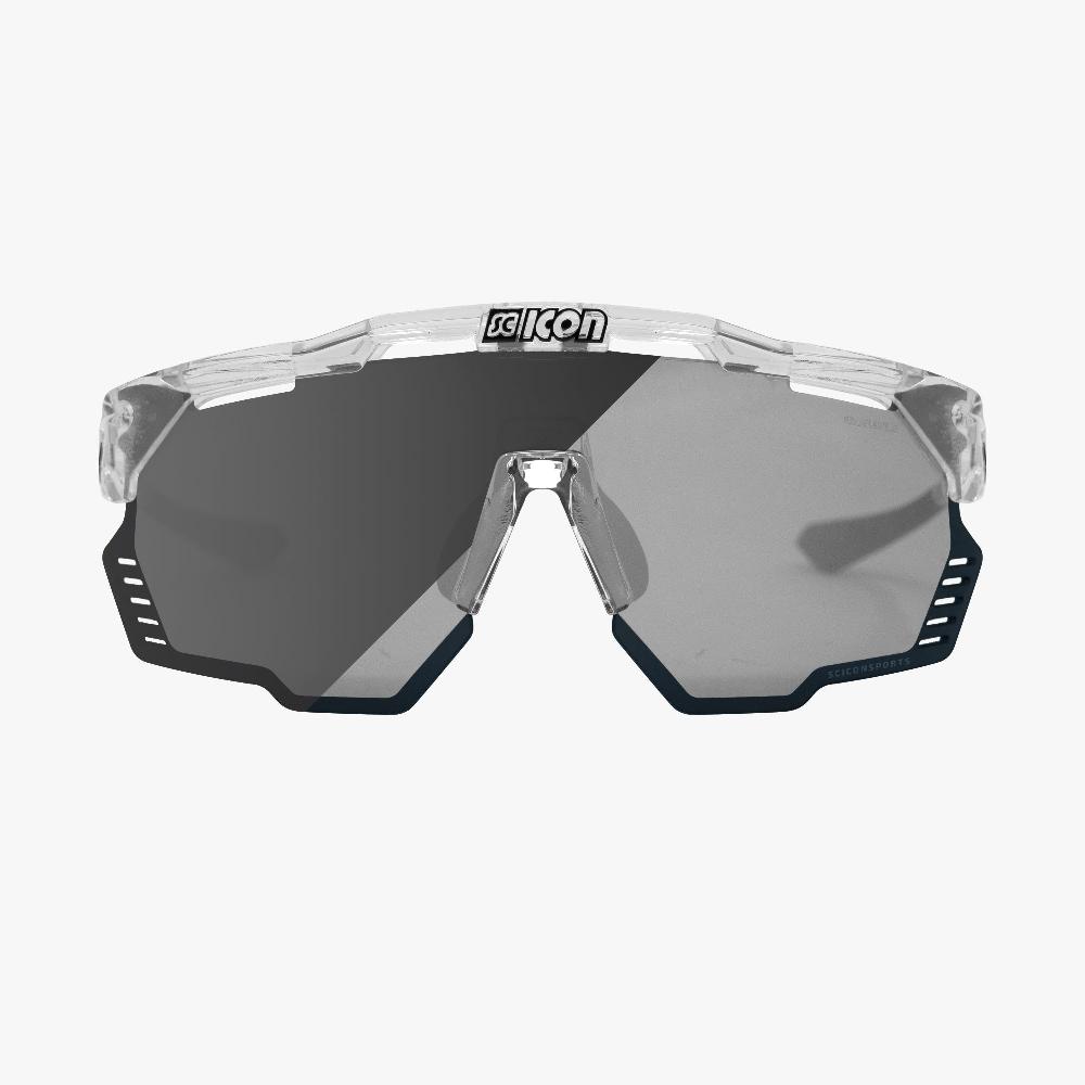 Scicon Aeroshade Kunken Occhiali Ciclismo Cristallo/Argento Prezzo basso