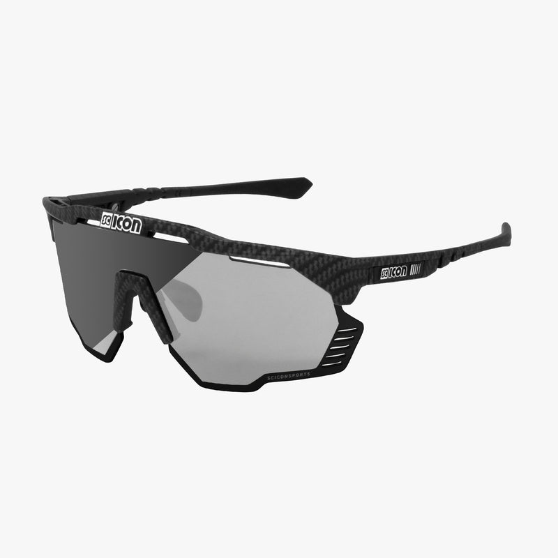 Scicon Aeroshade Kunken Occhiali Ciclismo Carbon/Lenti Argento Rilascio limitato