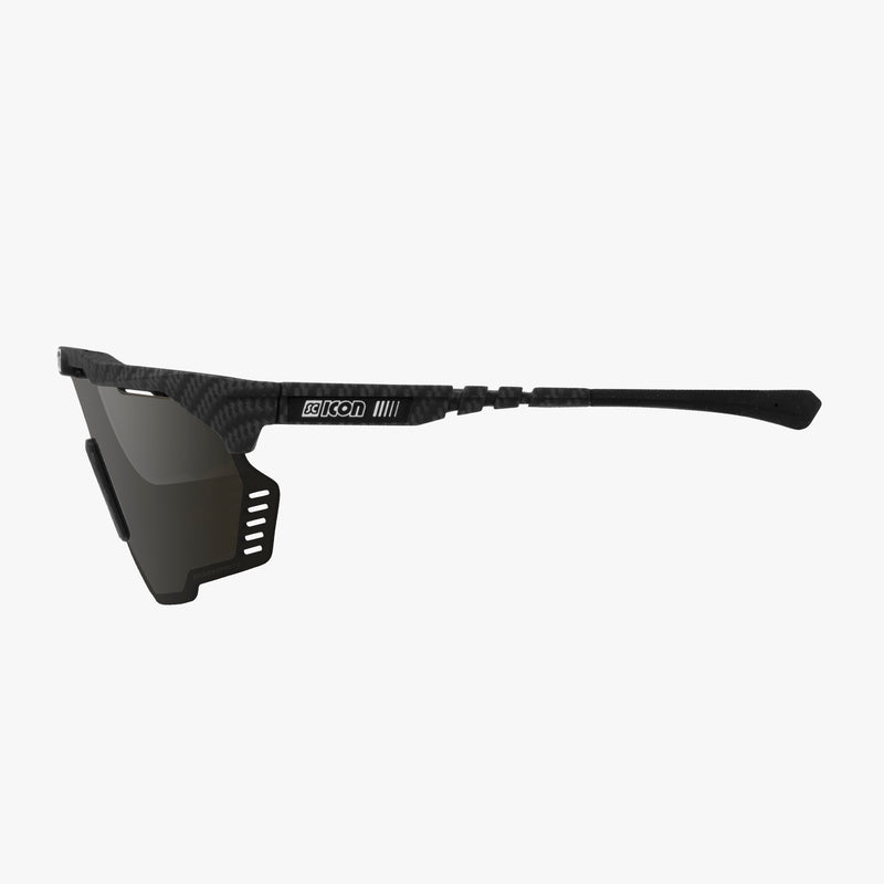 Scicon Aeroshade Kunken Occhiali Ciclismo Carbon/Lenti Argento Rilascio limitato