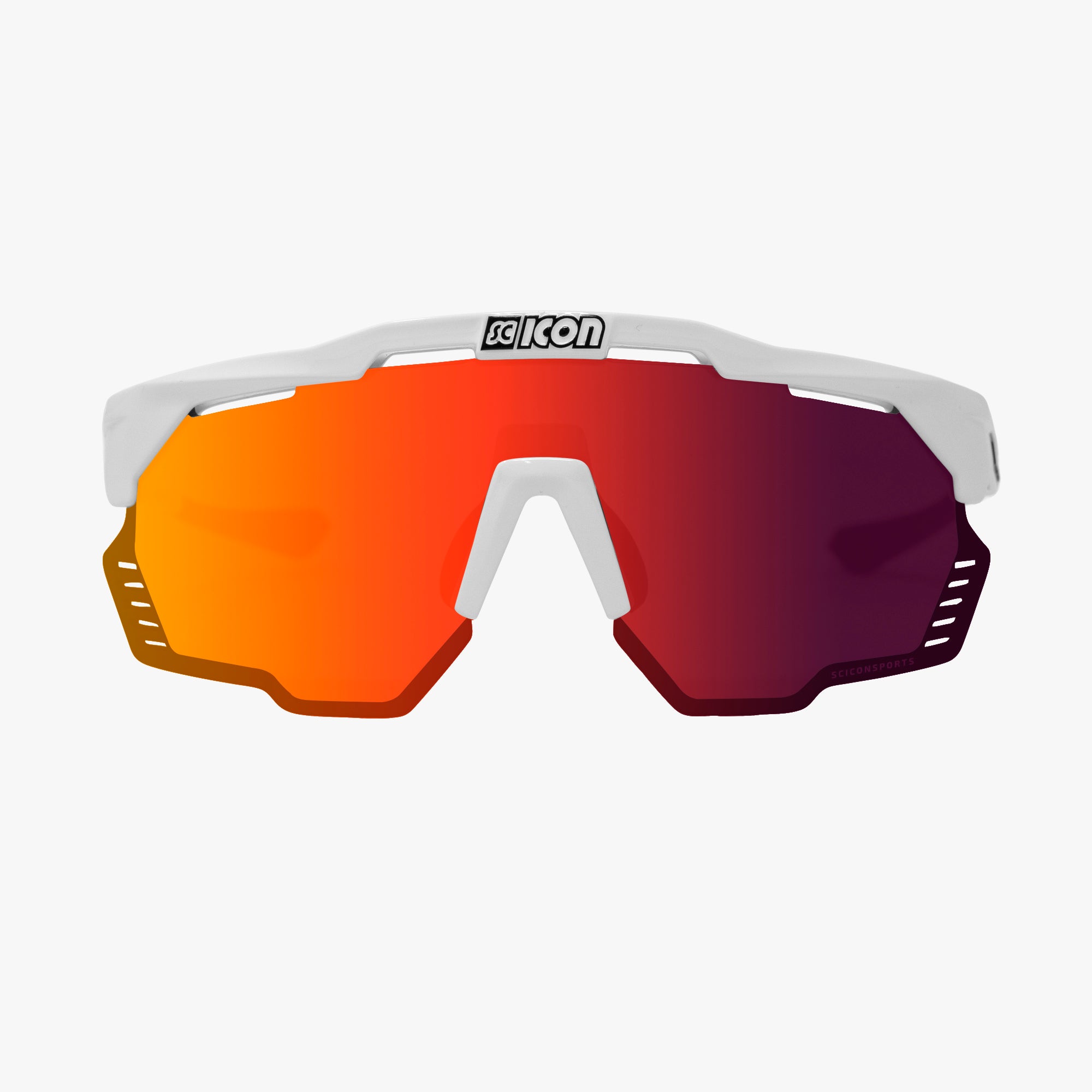 Scicon Aeroshade Kunken Occhiali Ciclismo Bianco/Rosso Fino al 50% di sconto