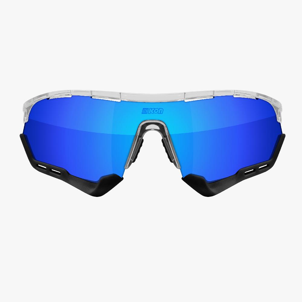 Scicon Aerotech XL Occhiali Sportivi Cristallo/Blu In Saldo