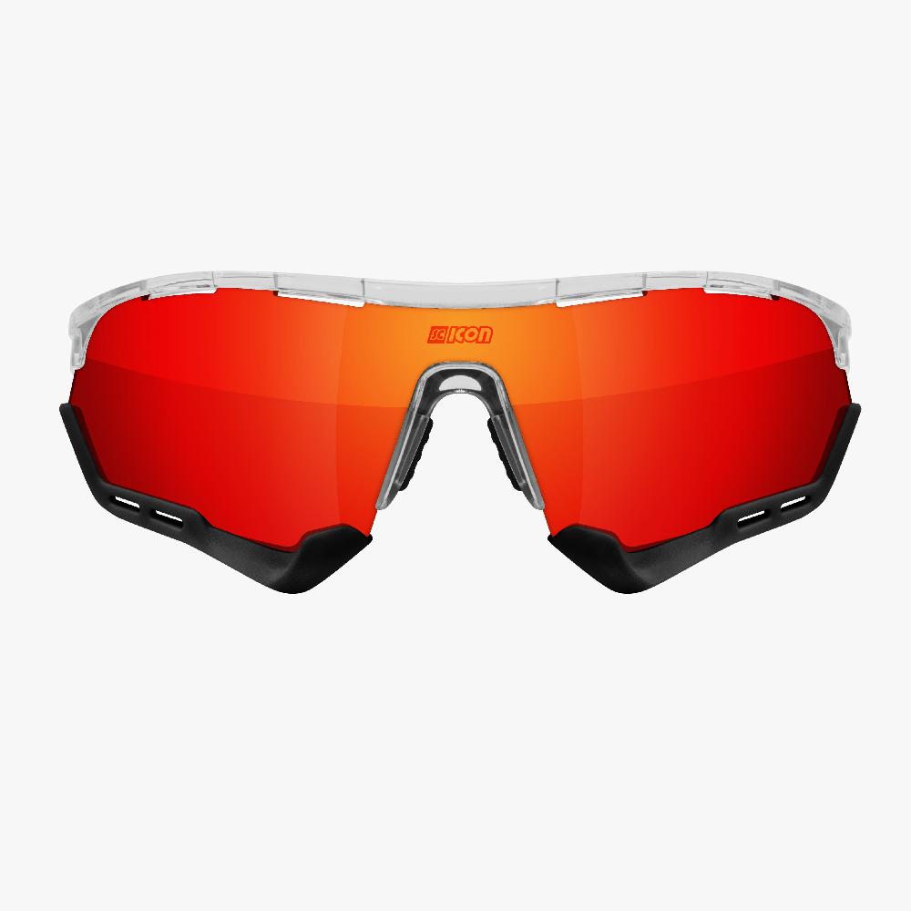 Scicon Aerotech XL Occhiali Sportivi Cristallo/Rosso Nuova
