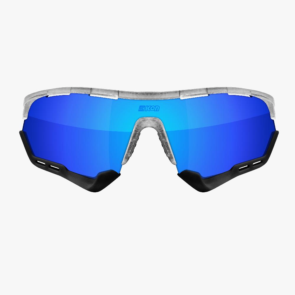 Scicon Aerotech XL Occhiali Sportivi Bianco/Blu Sconto di tempo limitato