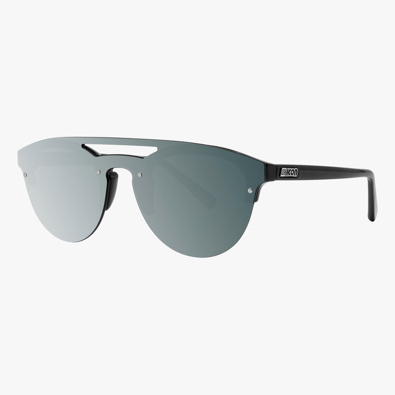 Scicon Occhiali da sole Cover Montatura Nera Lenti Argento