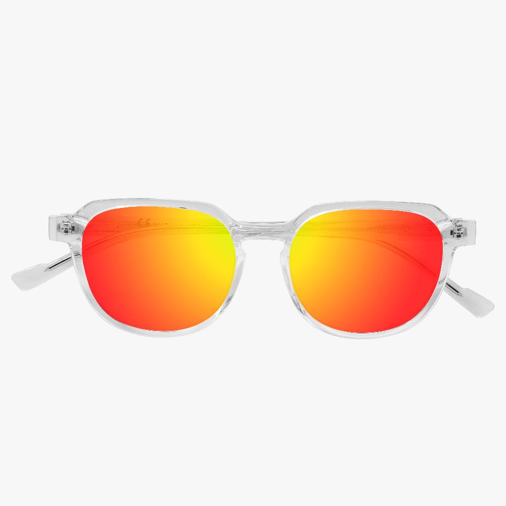 Scicon Occhiali da sole Vertex Cristallo/Lenti Rosse Specchiate Officina