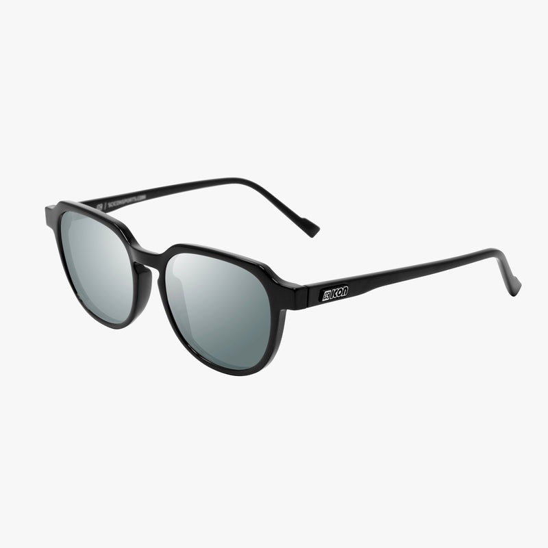Scicon Occhiali da sole Vertex Neri Lucidi/Lenti Argento Specchiate