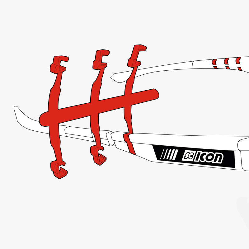 Scicon Tasselli per Aste Occhiali Rosso Shopping Online