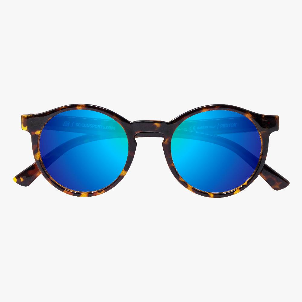 Scicon Occhiali da sole Protox Tartarugati/Lenti Blu Specchiate Spedizione gratuita