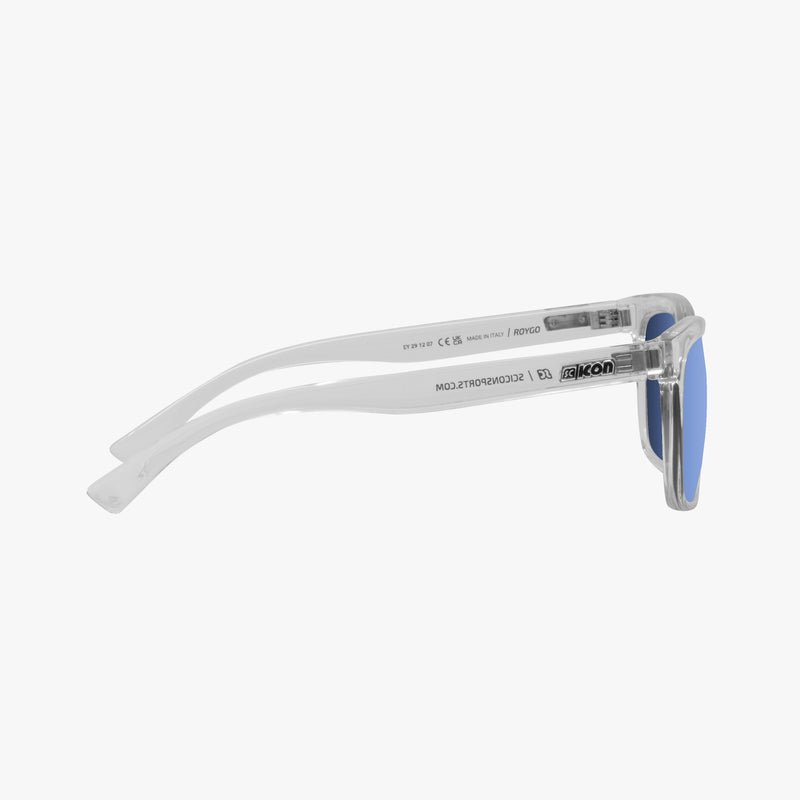 Scicon Occhiali da sole Roygo Cristallo/Lenti Sfumate Blu Smaltimento dello stoccaggio