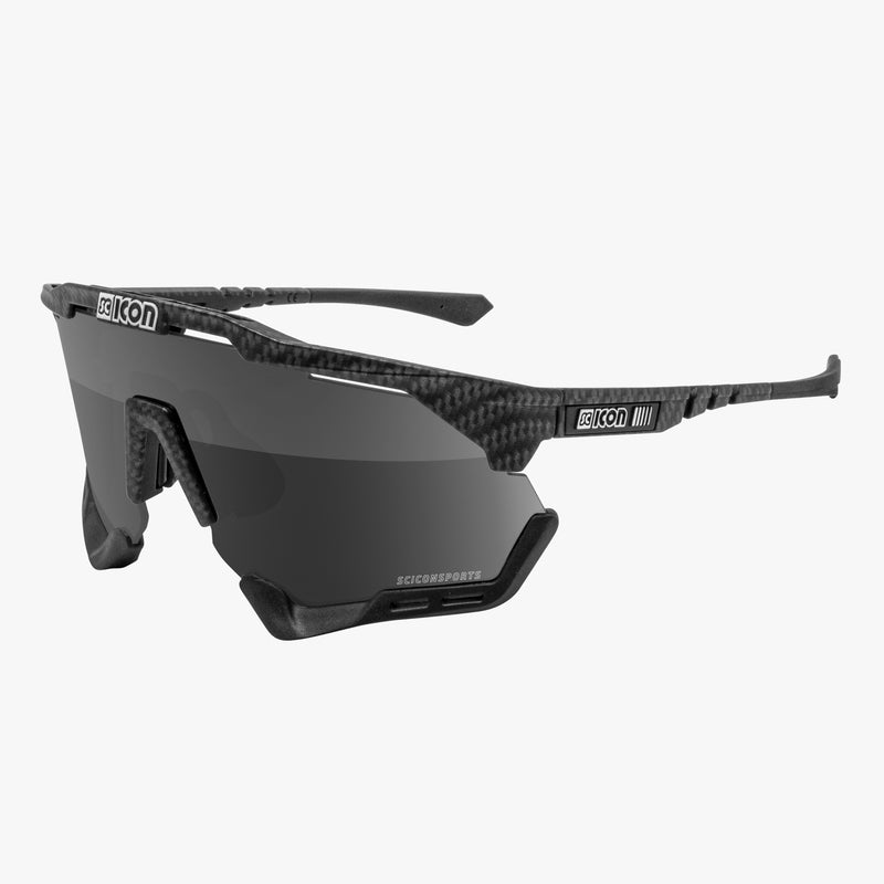 Scicon Aeroshade Occhiali Ciclismo Carbon Opaco/Argento