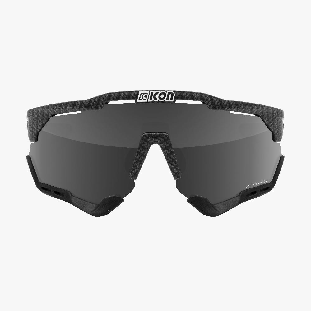 Scicon Aeroshade Occhiali Ciclismo Carbon Opaco/Argento Prezzo basso