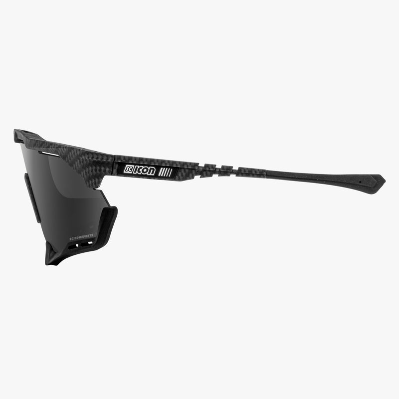 Scicon Aeroshade Occhiali Ciclismo Carbon Opaco/Argento Prezzo basso