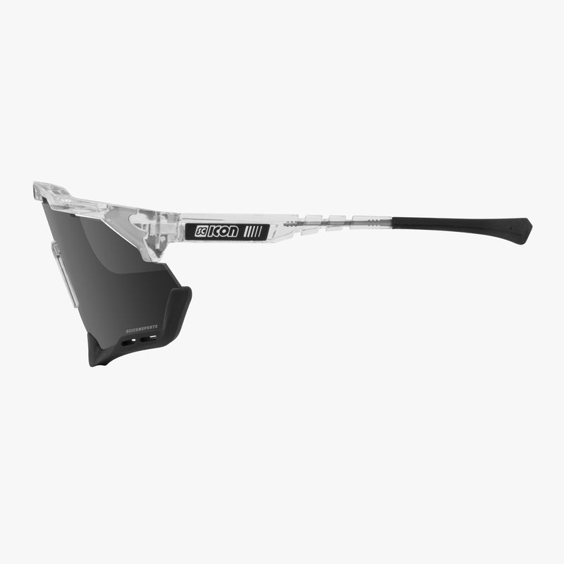 Scicon Aeroshade Occhiali Ciclismo Cristallo/Argento Rilascio limitato