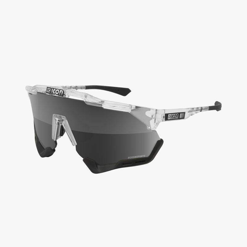 Scicon Aeroshade Occhiali Ciclismo Bianco/Argento