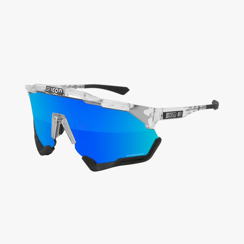 Scicon Aeroshade Occhiali Ciclismo Cristallo/Blu Ultimo giorno