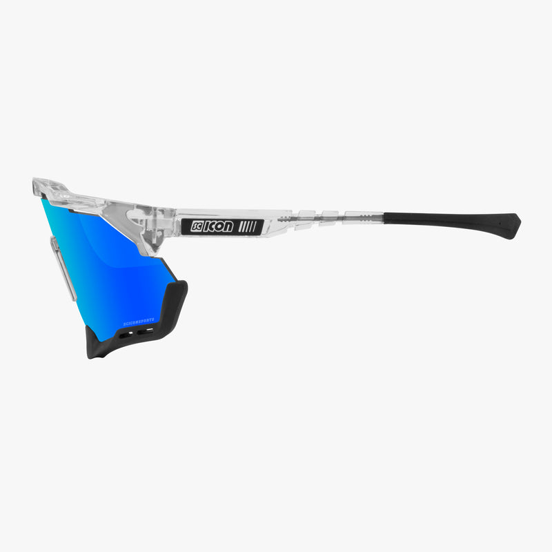 Scicon Aeroshade Occhiali Ciclismo Cristallo/Blu Ultimo giorno