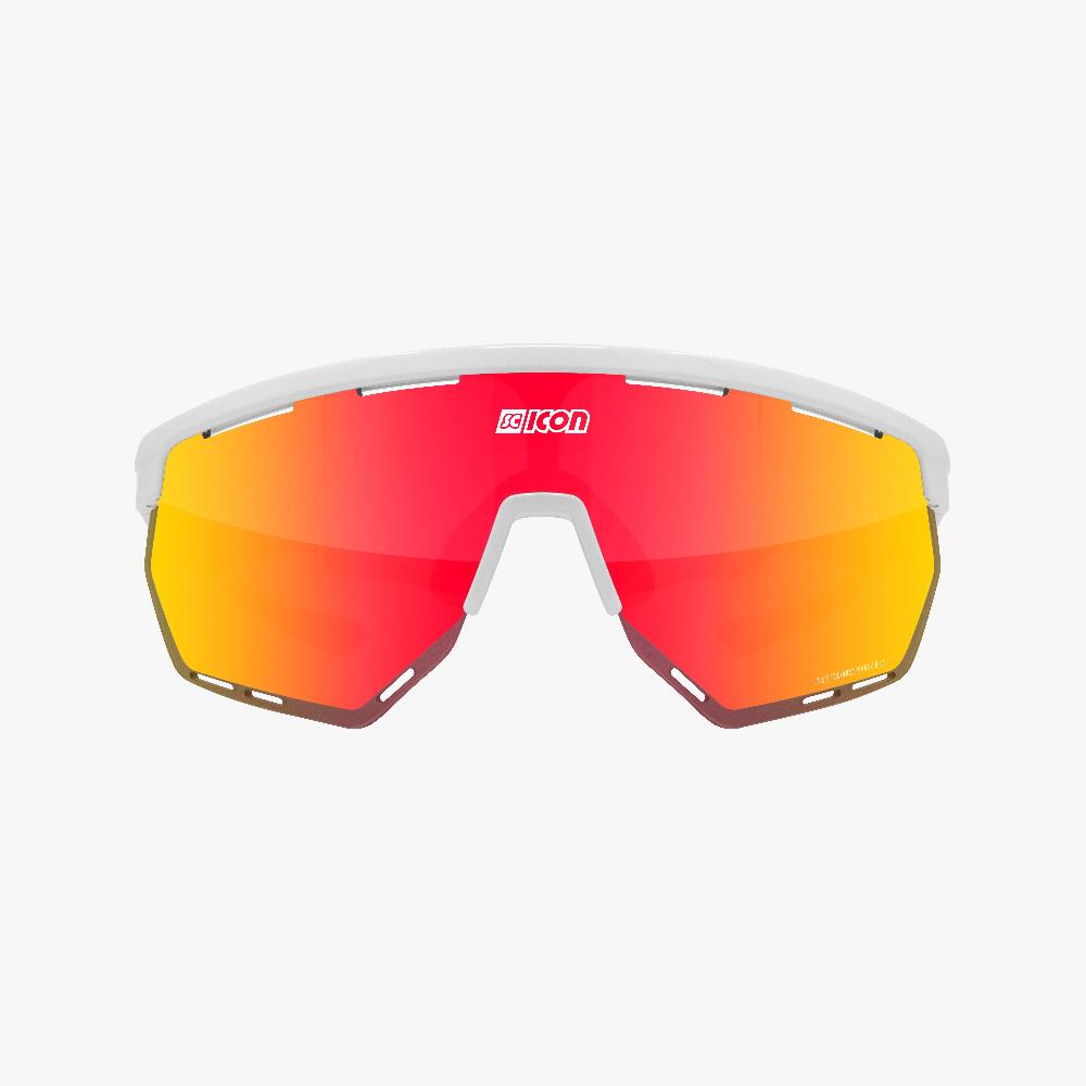 Scicon Aerowing Occhiali Ciclismo Bianco/Rosso Affare Del Giorno