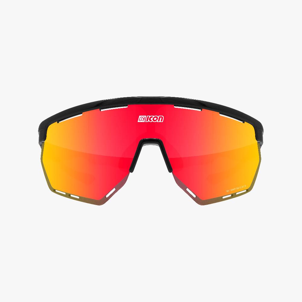 Scicon Aerowing Occhiali Ciclismo Nero/Rosso Presa