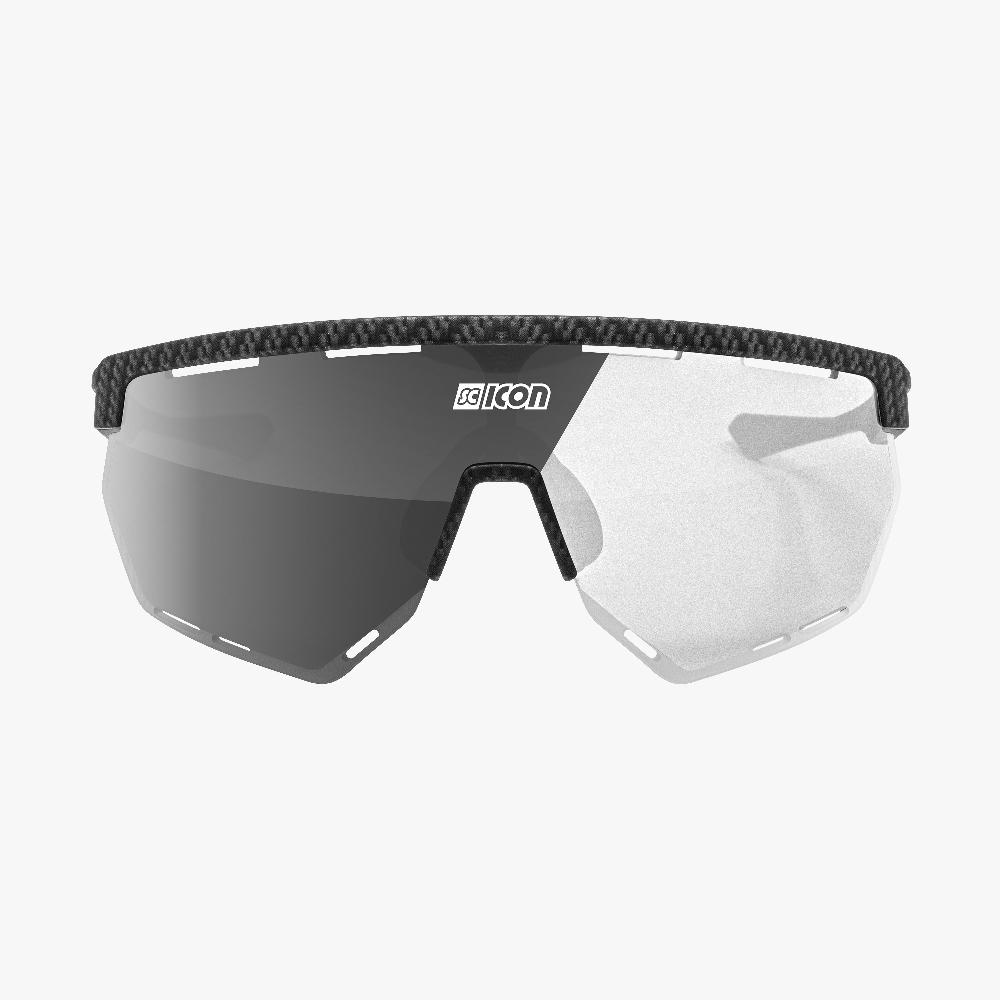 Scicon Aerowing Occhiali Ciclismo Carbon/Argento Sconto