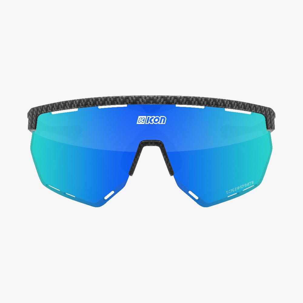 Scicon Aerowing Occhiali Ciclismo Carbon Opaco/Blu Online