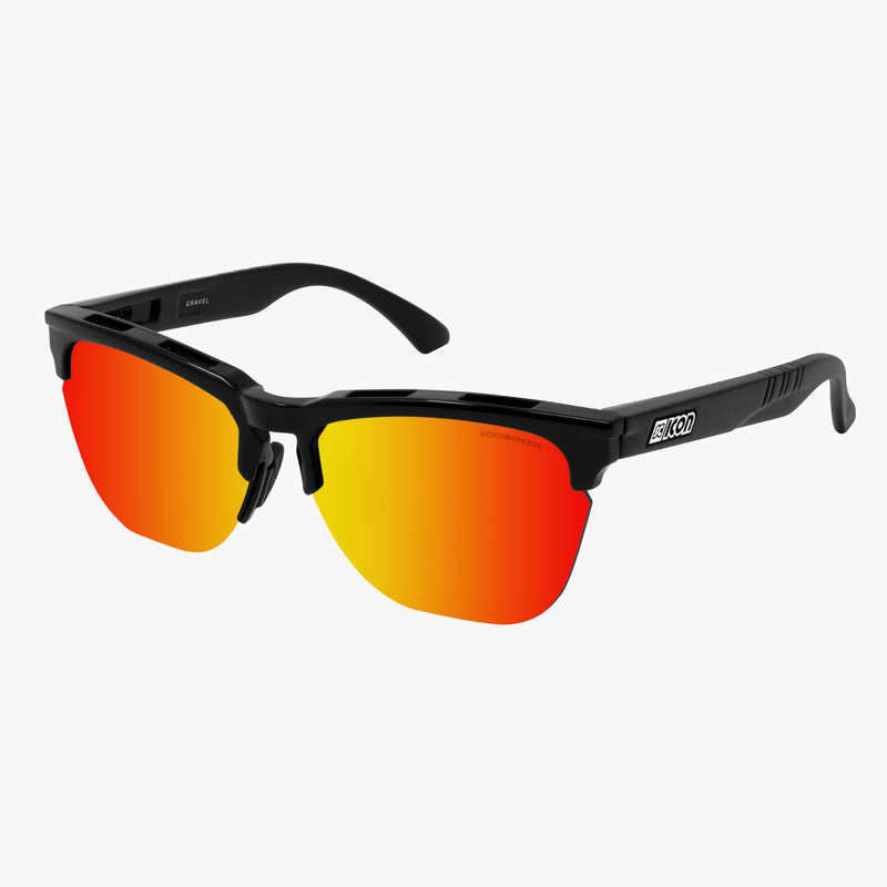 Scicon Occhiali da sole Gravel Nera/Lenti Rosse Specchiate Saldi