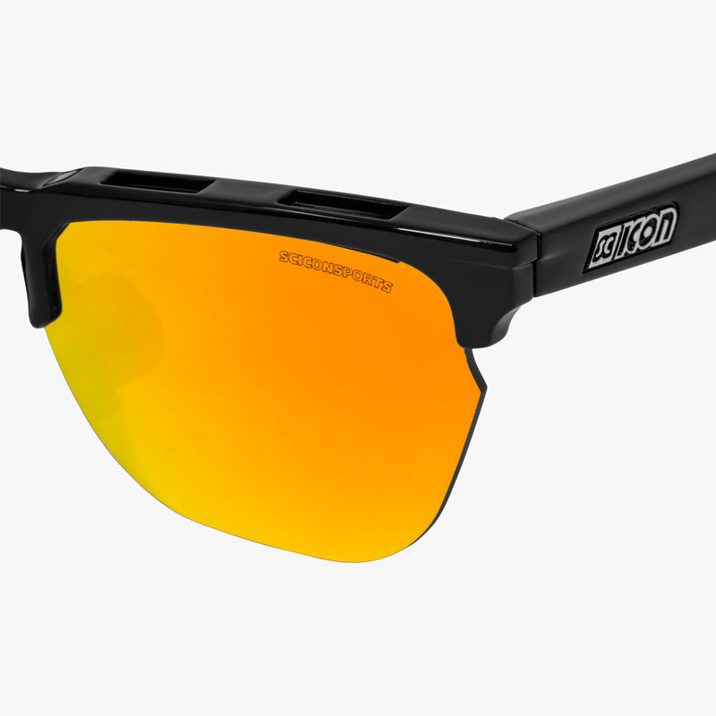Scicon Occhiali da sole Gravel Nera/Lenti Rosse Specchiate Saldi