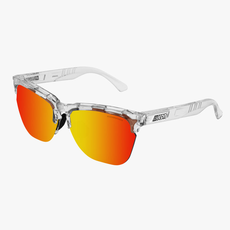 Scicon Occhiali da sole Gravel Cristallo/Lenti Rosse Specchiate