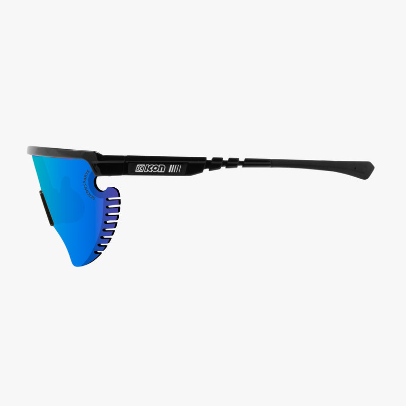 Scicon Occhiali Sportivi Aerowing Lamon Neri/ Lente Blu Specchiata Offerta migliore