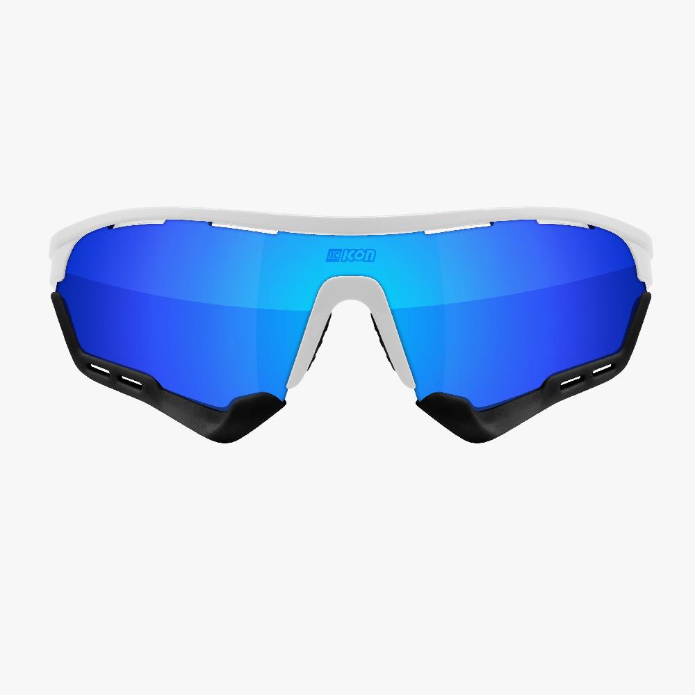 Scicon Aerotech SCN-PP Occhiali Sportivi Bianco/Blu Duty-free